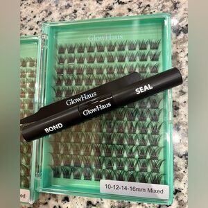 GlowHaus Black Eyelash Bond and Seal Set